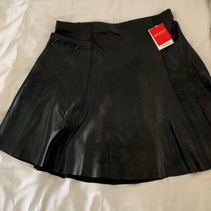 Spanx Pleather Flouncy Skirt